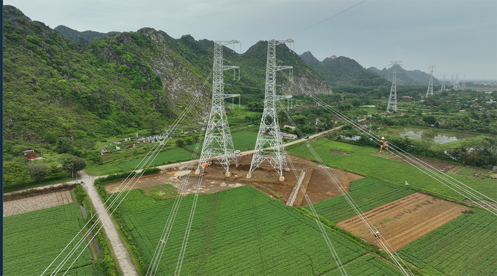 đóng điện Đường dây 500kV mạch 3 cung đoạn Thanh Hóa – Nam Định