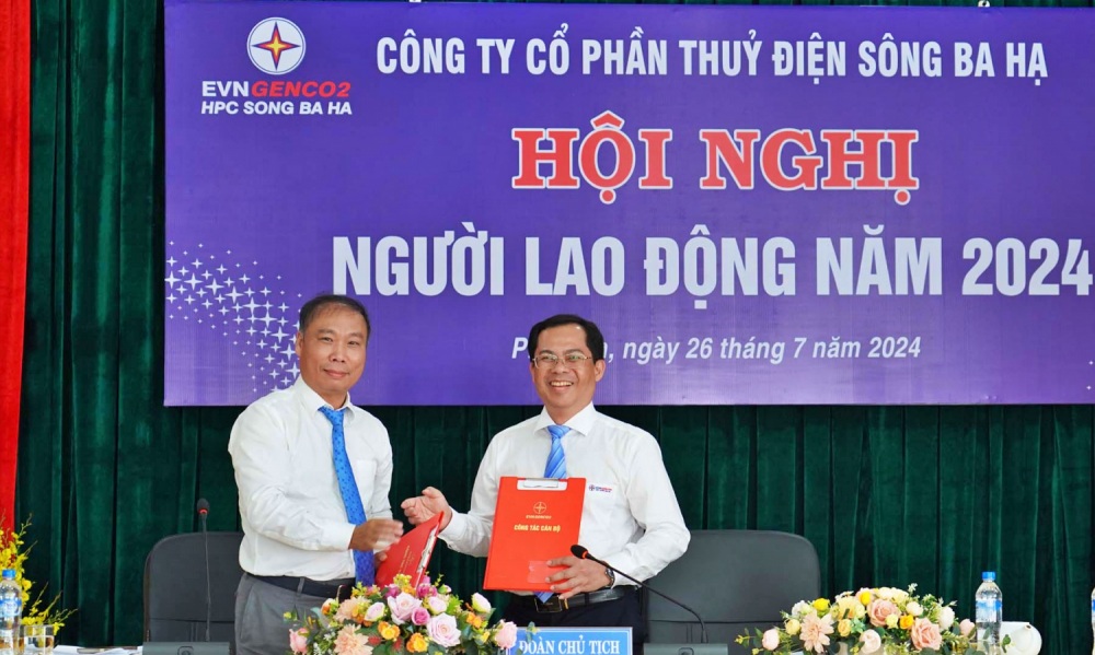 Thủy điện Sông Ba Hạ ký kết thỏa ước